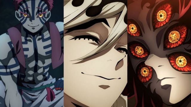 Akaza, Doma, and Kokushibu Upper 3 Moons