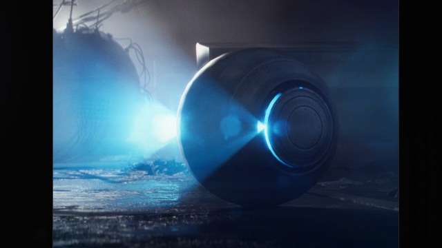 ARC Raiders enemy ARC white ball with scanners and flamethrowers