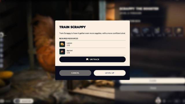 ARC Raiders train scrappy menu