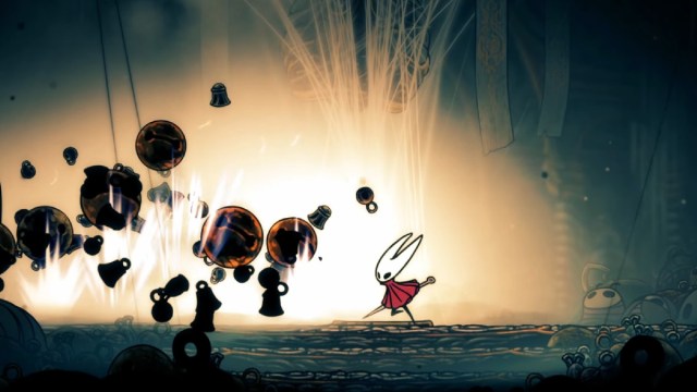 Hollow Knight Silksong Widow boss fight heavy bell artillery attack